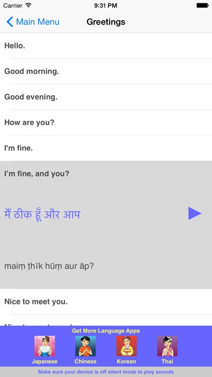 Speak Hindi Travel Phrasebook screenshot-4