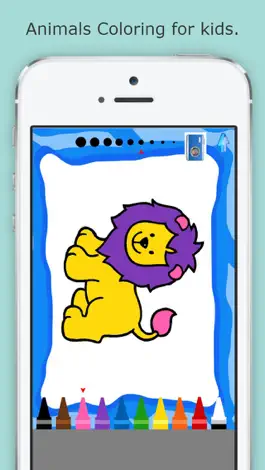 Game screenshot 1-6 Animals Coloring book for Kids hack