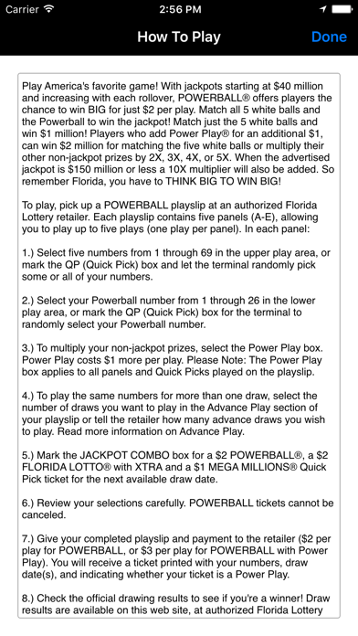Screenshot #3 pour Florida's Lotto