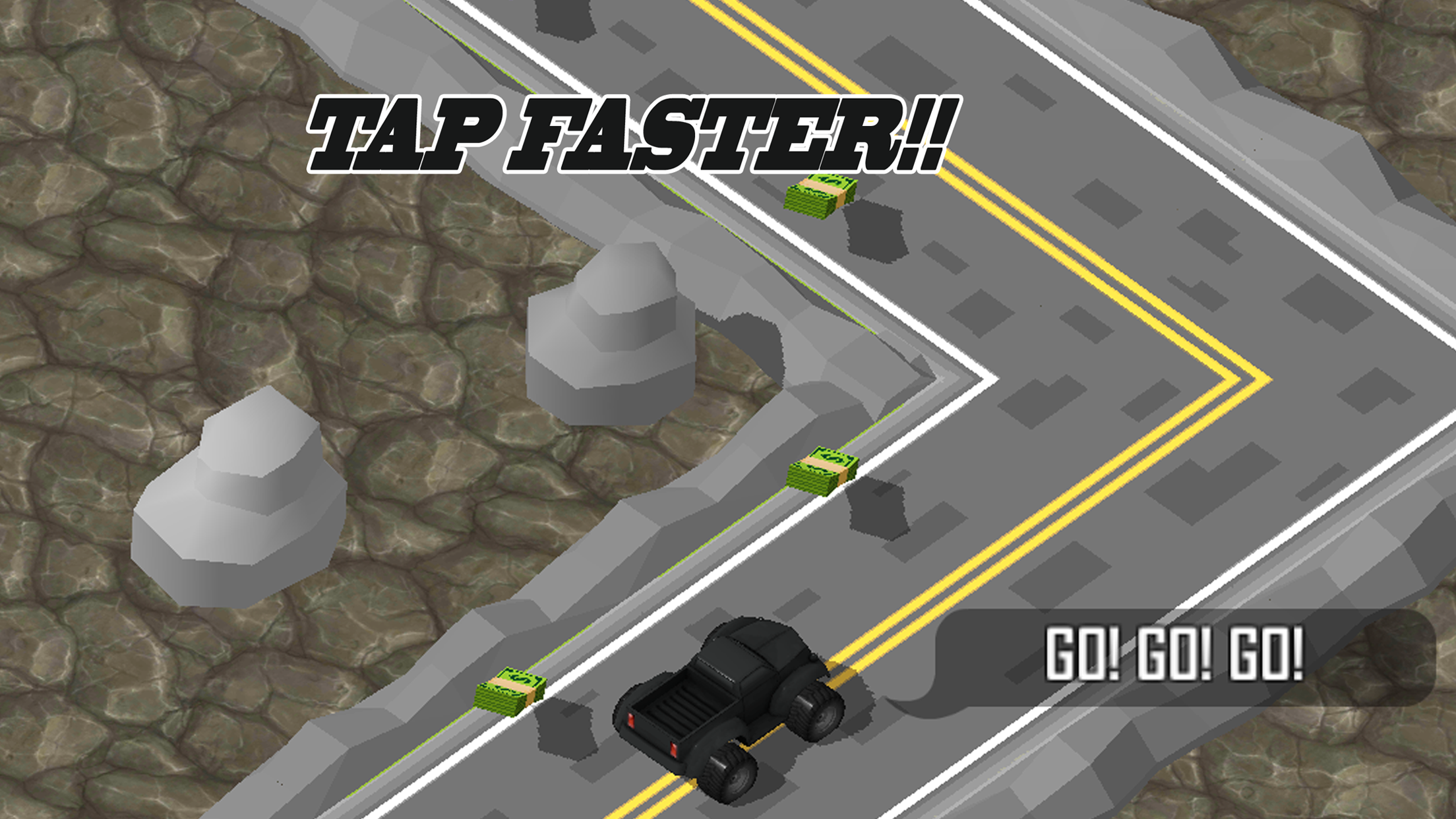 3D Zig-Zag  Offroad Racer -  Escape Asphalt Car with Fast Run Lane screenshot 2