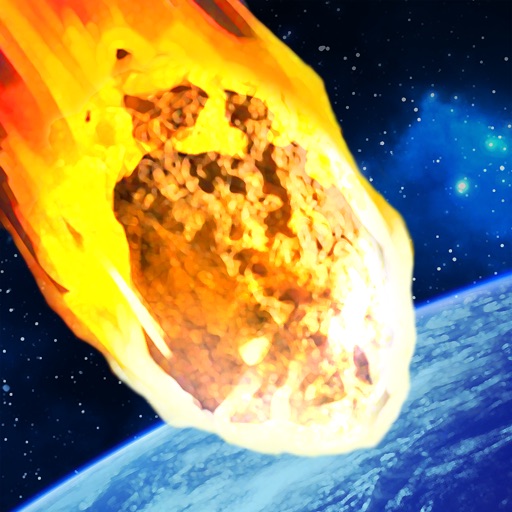 Meteor Storm On Fire - Gaia Barrier Rolling Control Mission iOS App