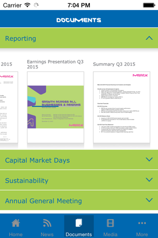 Merck – Investor Relations screenshot 2