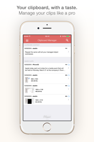 Clippo - Clipboard manager - náhled
