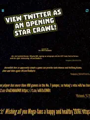 tweet wars - view twitter as a star crawl! айпад изображения 1