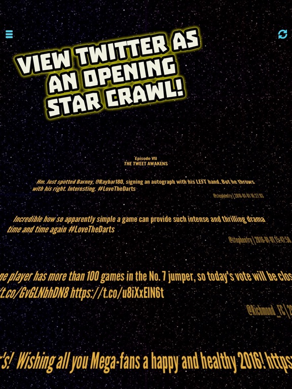 Screenshot #4 pour Tweet Wars - View Twitter as a Star Crawl!