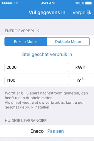 Energiewijzer, energie vergelijken app screenshot 3