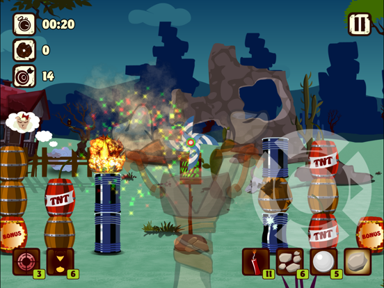 Slingshot range: Golden target