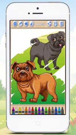 Game screenshot Коллекция раскраски собак hack