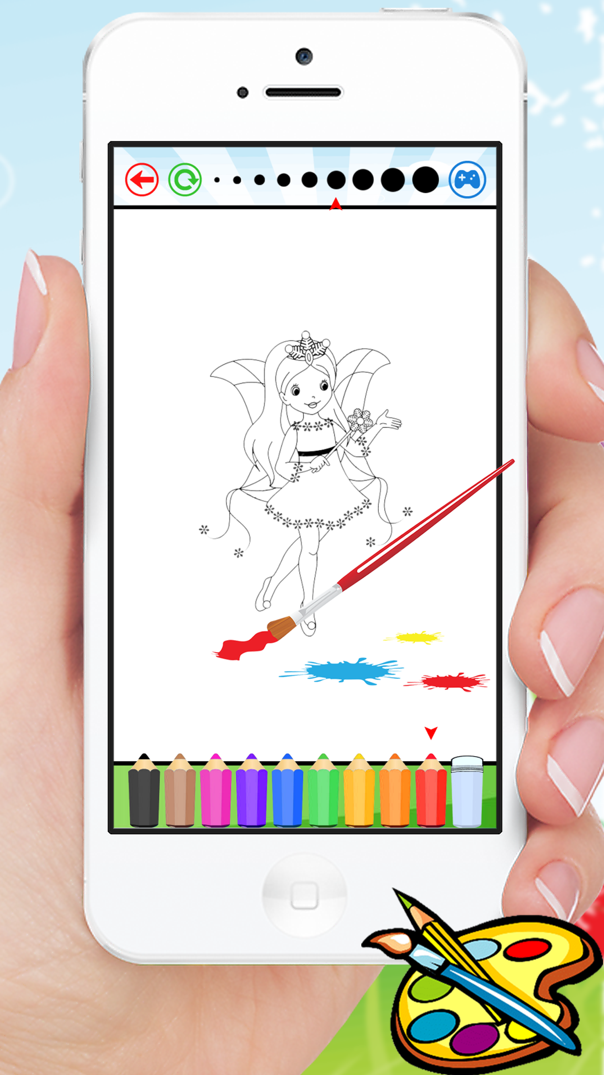 Princess Coloring Book for a Little Preschool Toddler Girls screenshot 3