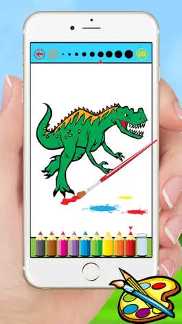 Game screenshot Dinosaur Dragon Coloring Book - Dino Drawing for Kids Free hack