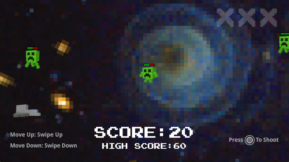 #2. Alien SpaceCraft : Endless Side Shooting Game (iOS) 由: Mike Hempfling