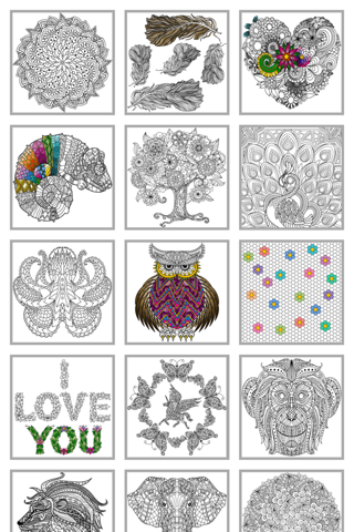 Mindfulness coloring - Anti-stress art therapy for adults (Book 5) screenshot 2