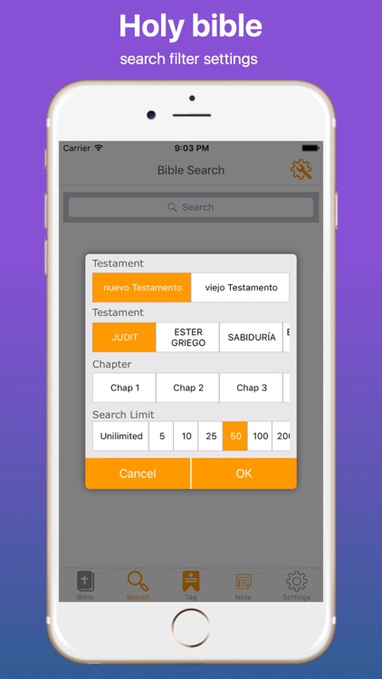 Spanish Bible and Easy Search Bible word Free screenshot-3