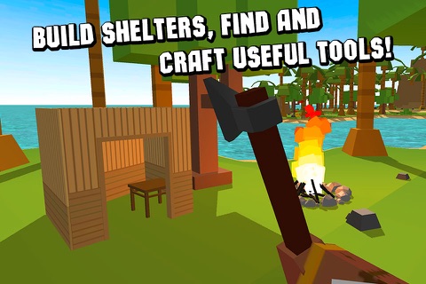 Pixel Island Survival Simulator 3D screenshot 4