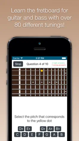 Game screenshot Fretboard Trainer - Learn the notes for guitar and bass mod apk