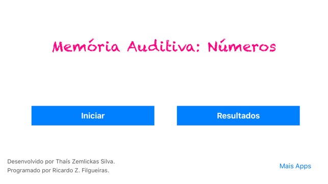 Memória Auditiva: Números