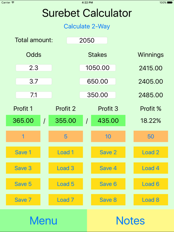 Screenshot #5 pour Surebet Calculator Pro