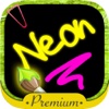 Draw with neon on screen with your finger - Premium