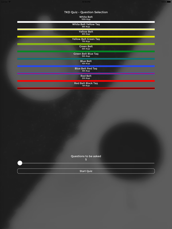 Screenshot #4 pour TKD Quiz - TAGB TaeKwonDo Grading Questions