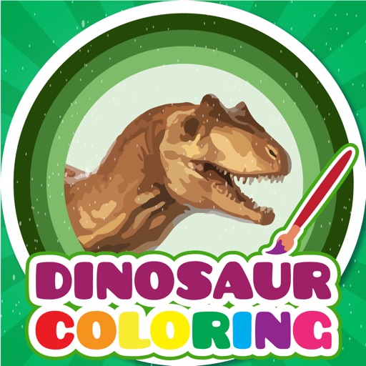 Jurassic Life Dinosaur Day Coloring Pages First Edition Icon