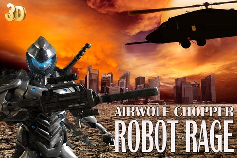 空気オオカミチョッパー人造人間 激怒 - 鉄巨人スーパーロボットヘリアタック 3Dのおすすめ画像1