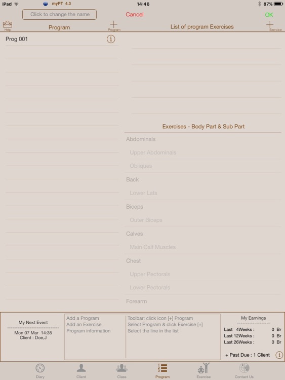 Personal Trainer - myPT assistant for iPad