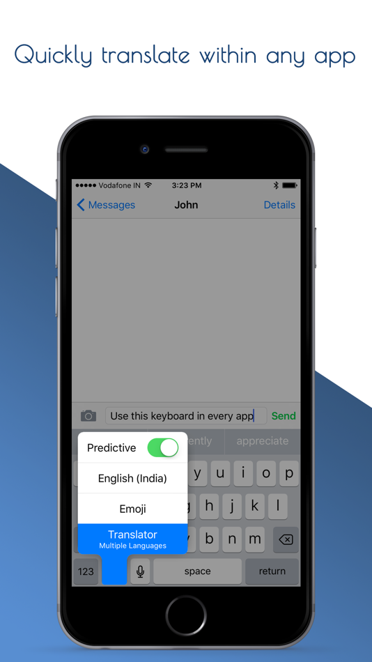 #2. Translator Keyboard (iOS) 来自: Sparkling Design and Infotech Private Limited
