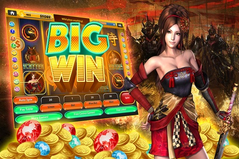 Samurai Slots - Free Casino Slots Machine With Ancient Fighters screenshot 2