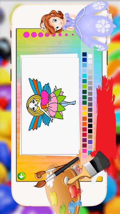 Princess Coloring Book -  All In 1 Fairy Tail Draw, Paint And Color Games Hd For Good Kid screenshot-3