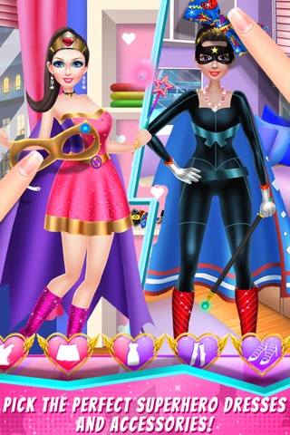 Superhero Girls Salon - Wonder League: Spa, Makeup & Super Power Makeover Game screenshot 4