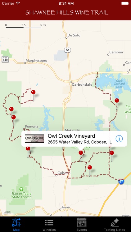 Shawnee Hills Wine Trail
