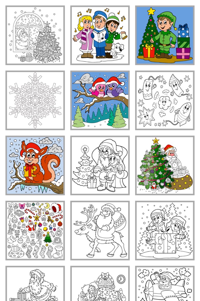 Coloring for kids (Christmas) screenshot 2