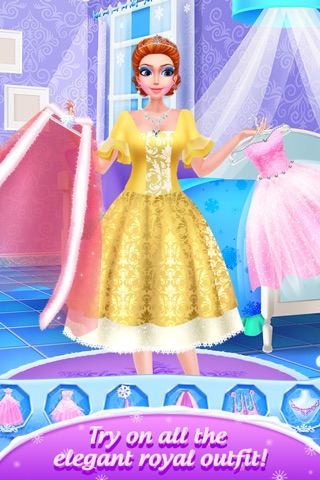 Ice Queen Magic Salon - Royal Family Fun with Girls Spa, Makeup & Princess Makeover Game screenshot 4