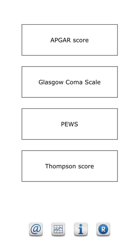 Pediatric scores screenshot 1 of 3