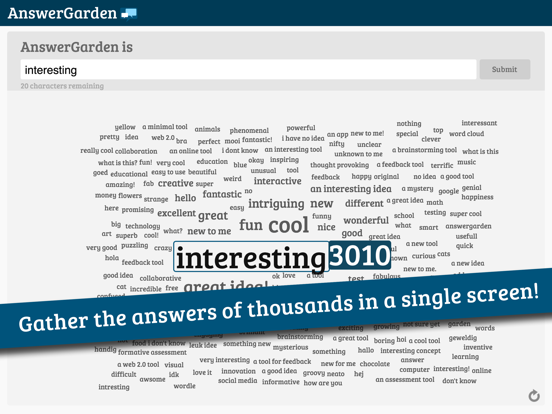 AnswerGarden Ad-free iPad app afbeelding 4