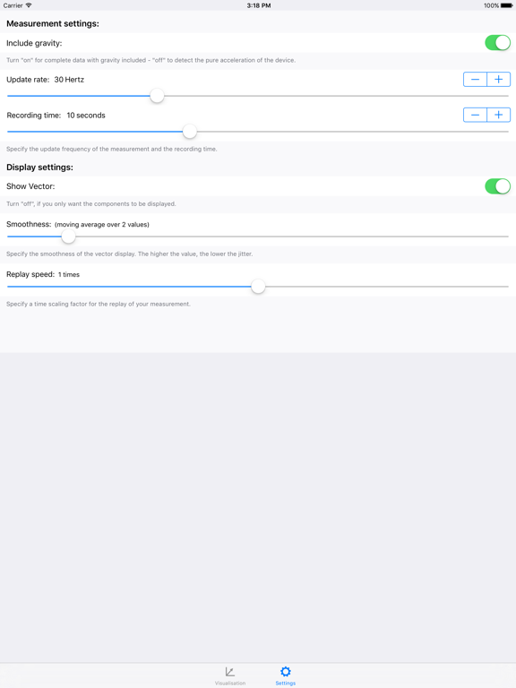 Screenshot #5 pour AccelVisu2