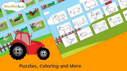 Farm Animals - Barnyard Animal Puzzles, Animal Sounds, and Activities for Toddler and Preschool Kids by Moo Moo Lab Screenshot