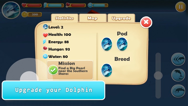 Sea Dolphin Simulator 3D Full screenshot-3