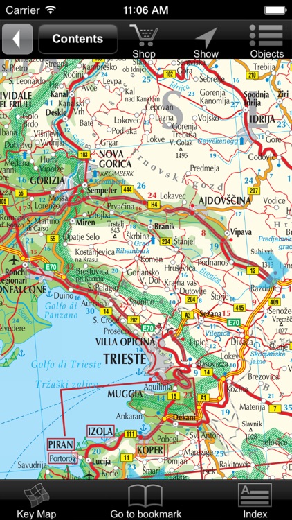 Slovenia, Croatia. Road map.
