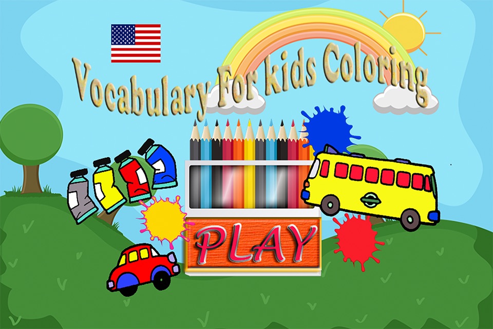 Coloring Book Vocabulary for children screenshot 3