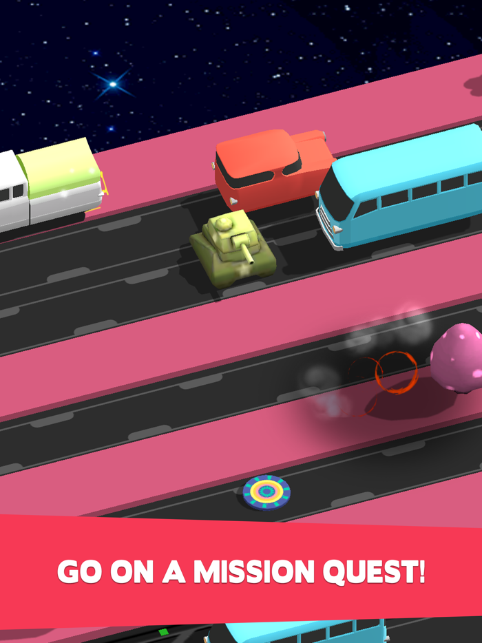 Bring Me Home-Endless Road Crossing with Hopper Hovercraft