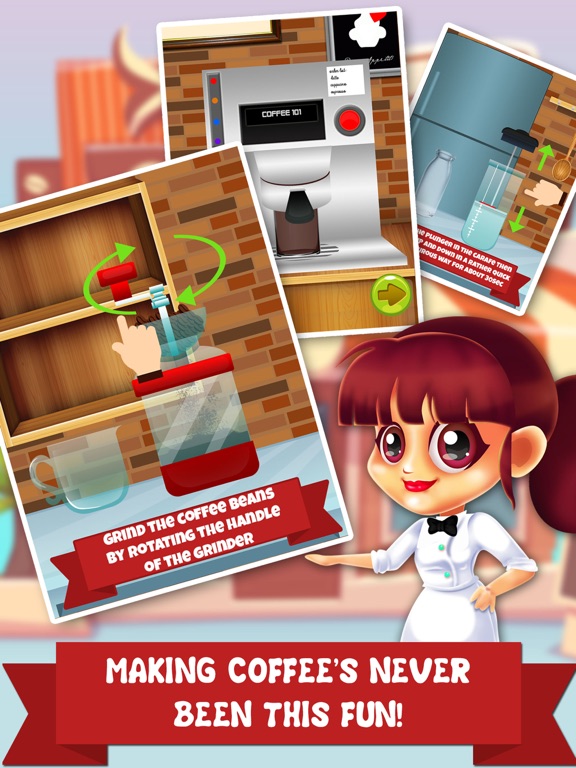 Coffee Dessert Making Salon - food maker games & candy ice cream make for kids! iPad screenshot 1 - Games app