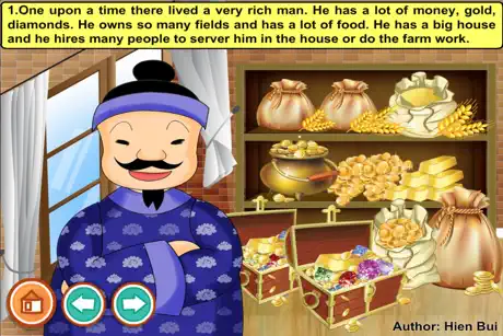 A greedy rich man (story and games for kids)