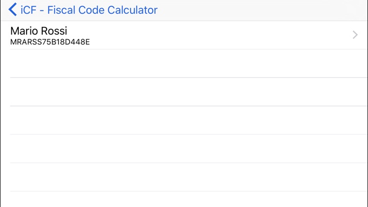 iCF - Codice Fiscale