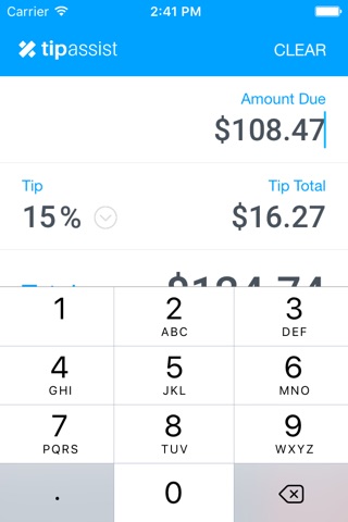 Tip Assist - Free Tip Calculator screenshot 3