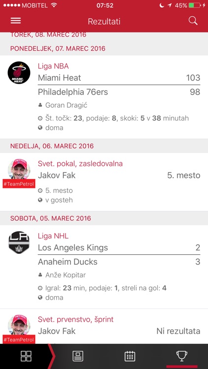 Fancore - rezultati, novice, dogodki tvojih športnikov screenshot-4