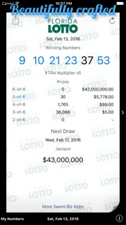 florida lotto results iphone screenshot 1