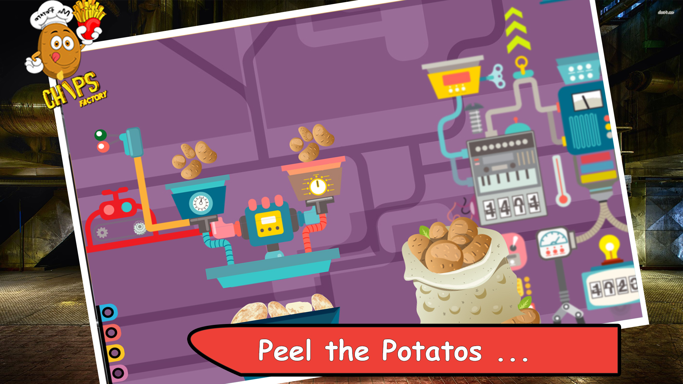 Potato Chips Factory Simulator - Make tasty spud fries in the factory kitchen