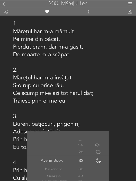Cântările Evangheliei iPad screenshot 4 - Book app