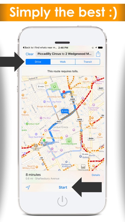 A Nearby places finder - Find whats near me , navigation maps plus travel guide screenshot-4